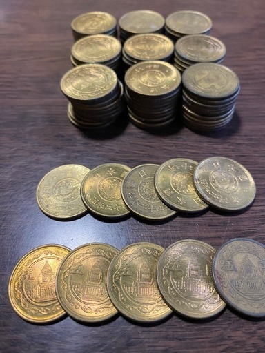 5000円 銀貨 桜の花 国会議事堂