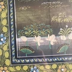インド伝統絵画 神話的シーン　アート　絵　美術　コレクション　細密画　クリシュナの画像