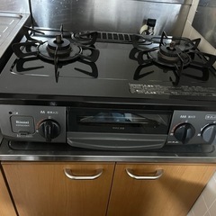 ガスコンロ　プロパン　リンナイ　KSR562BKR
　右強火力
