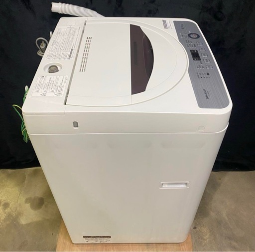 【成約済み】SHARP全自動電気洗濯機5.5kg 2018年製 ES-GE5B-T