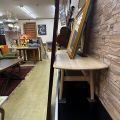 大型ミラー ウォールミラー 立掛け ブラウン■幅50㎝×高さ140.5㎝■買取帝国 朝霞店 配達可能の画像