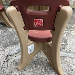 美品‼️3点セット‼️🇺🇸US製アメリカン遊具テーブル＆チェア2脚おままごと遊び🍉必読の画像