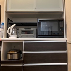 120cm レンジ台 食器棚 1200レンジ キッチンボード カ...