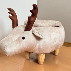 【未使用美品】アニマルスツール　トナカイ