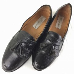 Mezlan　メスラン　タッセルローファー　ビジネスシューズ〈黒/BLACK/ブラック〉　サイズ10.5M　28.0-28.5　管NO.ZC-77の画像