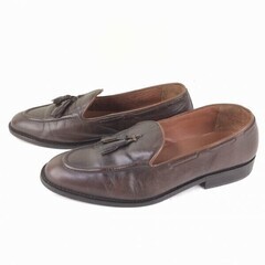 H.E.MANGO　タッセルローファー　ビジネスシューズ　焦げ茶　ダークブラウン　サイズ41　25.5-26.0　管NO.ZC-38の画像
