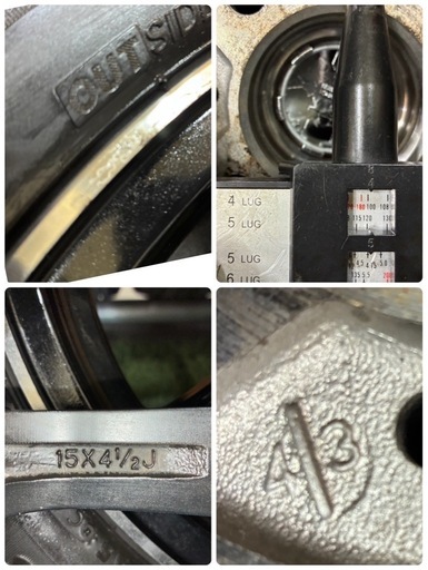 他ご成約?165/55R15?軽自動車等?ブラックアルミ+VRX2?ご不要なアルミお買取させて頂きます?