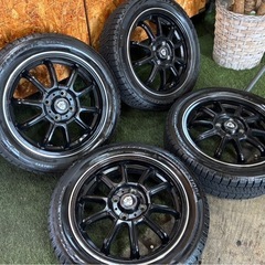 165/55R15🌈軽自動車等🌈ブラックアルミ+VRX2🌈ご不要...