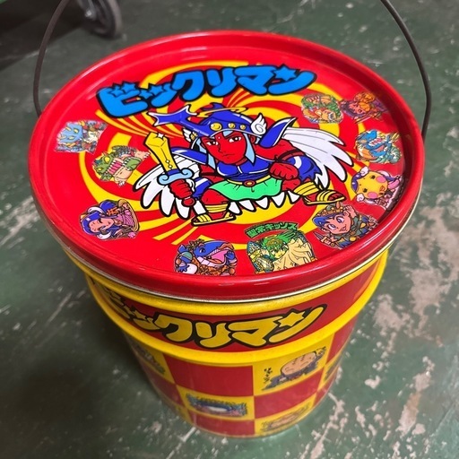 値下げ⭐️ビックリマン ペール缶 空き缶 特大サイズ コレクター品