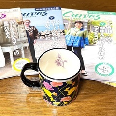 新品　マグカップ　日比谷花壇　& カーブス　コラボ　非売品　マガジン6冊の画像