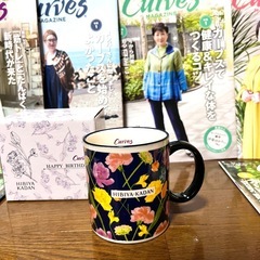 新品　マグカップ　日比谷花壇　& カーブス　コラボ　非売品　マガジン6冊の画像