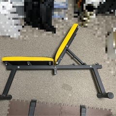 【お譲り先決定しました】トレーニングベンチ　折りたたみ式の画像