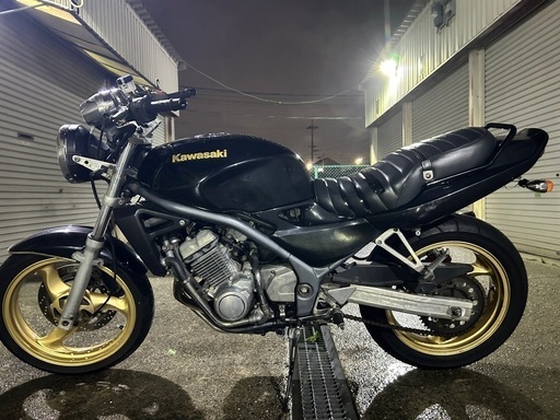 堺市南区発　カワサキ　バリオス　ZR250A 規制前　フルパワー45ps セル1 マーシャル 低走行 実働　格安　配送可