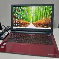 綺麗なモデナレッド　新品バッテリー　TOSHIBA　15インチ　...