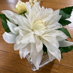 造花&スクエアガラス器