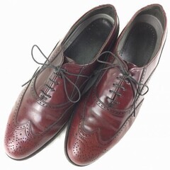 80s?USA　アメリカ/USA製/Vintage　Dexter　デクスター【10.5M　28.0/バーガンディ】　フルブローグ　ウイングチップ/men's 管NO.ZB-95の画像