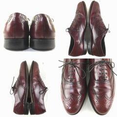 80s?USA　アメリカ/USA製/Vintage　Dexter　デクスター【10.5M　28.0/バーガンディ】　フルブローグ　ウイングチップ/men's 管NO.ZB-95の画像