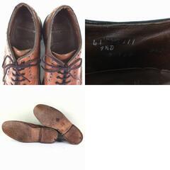 試着交換OK！60s?Vintage  BOYD'S THREADNEEDLE STREET/ウイングチップ シューズ/size 9.5D〈ブラウン/茶/BROWN〉Vintage///men's 菅NO.メZA-383の画像