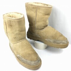UGG　アグ　ムートンブーツ　サイズW8　25.0　キャメル　茶...