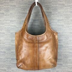 COACH/コーチ　レザー　ハンド/肩掛けバッグ　茶/ブラウン　ロゴキーホルダー　管NO.YB24-3の画像