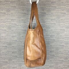 COACH/コーチ　レザー　ハンド/肩掛けバッグ　茶/ブラウン　ロゴキーホルダー　管NO.YB24-3の画像