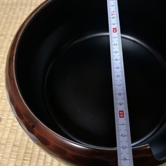おひつ　外は木彫り　の画像