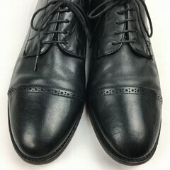 試着交換OK！Vintage 品　Brooks Brothers/346ブルックスブラザーズ　キャップトゥシューズ〈黒/BLACK/ブラック〉10.5D　27.5-28.0-28.5　/メンズ//men's 菅NO.WZH-48の画像