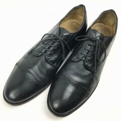 試着交換OK！Vintage 品　Brooks Brothers/346ブルックスブラザーズ　キャップトゥシューズ〈黒/BLACK/ブラック〉10.5D　27.5-28.0-28.5　/メンズ//men's 菅NO.WZH-48の画像