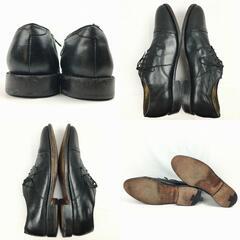 試着交換OK！Vintage 品　Brooks Brothers/346ブルックスブラザーズ　キャップトゥシューズ〈黒/BLACK/ブラック〉10.5D　27.5-28.0-28.5　/メンズ//men's 菅NO.WZH-48の画像