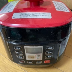 KOIZUMI 電気圧力鍋 KSC-3501/赤