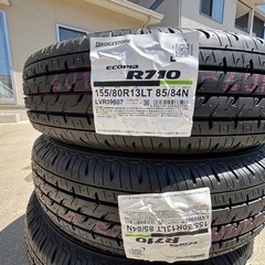 新品未使用ブリヂストン155/80R13タイヤ4本セットの画像