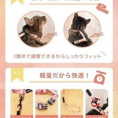 ✨未使用✨猫用ハーネスの画像