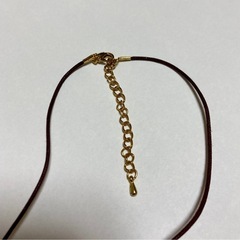 ピンクの四つ葉クローバーネックレスの画像