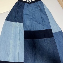 デニムスカート ☆ウエストは紐で調整可能の画像