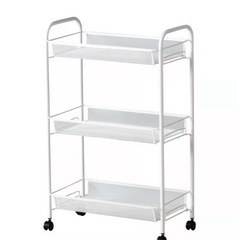 キャスター付き3段収納（組立式）IKEA