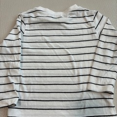 長袖ボーダーTシャツ　90サイズの画像