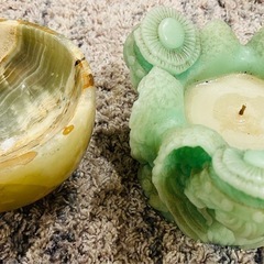 グリーンオニキス 天然石 クリスタルボウル 小物入れ パワースト...