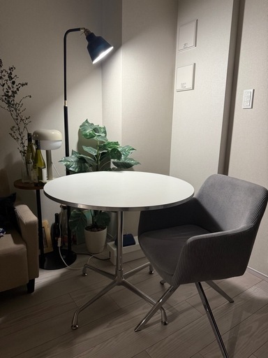 【美品】丸テーブル/ダイニングテーブルセット