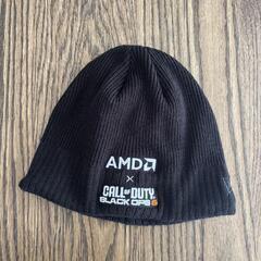 AMD x Call of Duty ブラックニット帽 新品