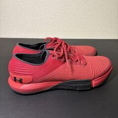 Under Armour 赤 スニーカー　アンダーアーマーの画像