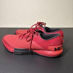 Under Armour 赤 スニーカー　アンダーアーマーの画像
