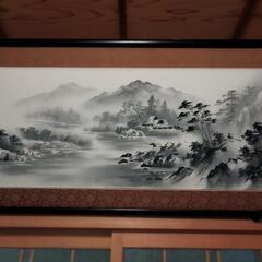 水墨画124×49の画像