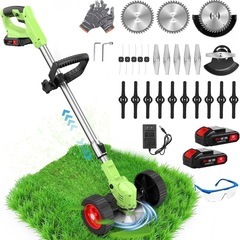 新品！！草刈り機 充電式草刈り機 1880W高出力大容量 補助車...