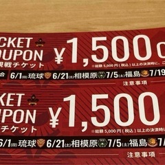 ツエーゲン金沢　観戦割引チケット　2枚