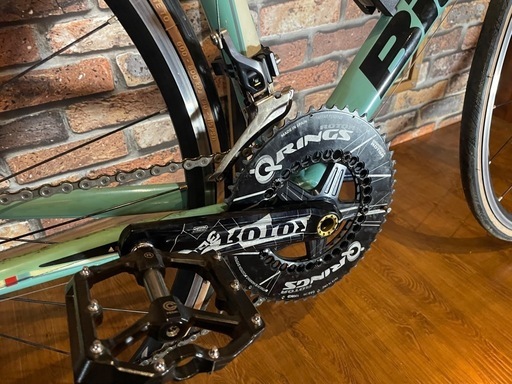 ビアンキ　フラットバーロード　デュラエース BIANCHI】ロードバイクをフラットバー化したオリジナルカスタム