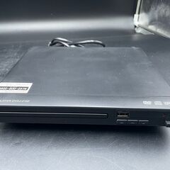 【決まりました】○コンパクト&シンプルDVDプレイヤー リモコン、AVケーブルあり DVDJ-2152-BKの画像