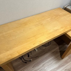 IKEA MALM デスク 引き出し式パネル付きの画像