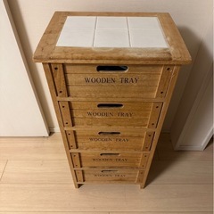 木製　収納棚　ヴィンテージの画像