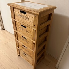 木製　収納棚　ヴィンテージの画像
