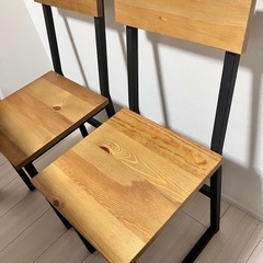 美品 ロウヤ ダイニングチェア2脚